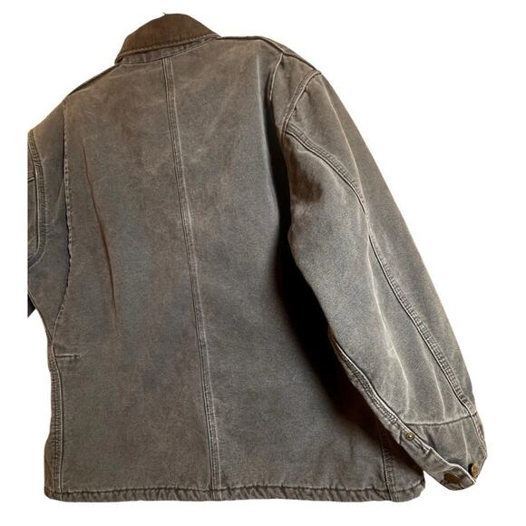90s Vtg Carhartt C02 Blanket Lined Chore Coat Duck Canvas Workwear USA No Sz Tag - Picture 16 of 16